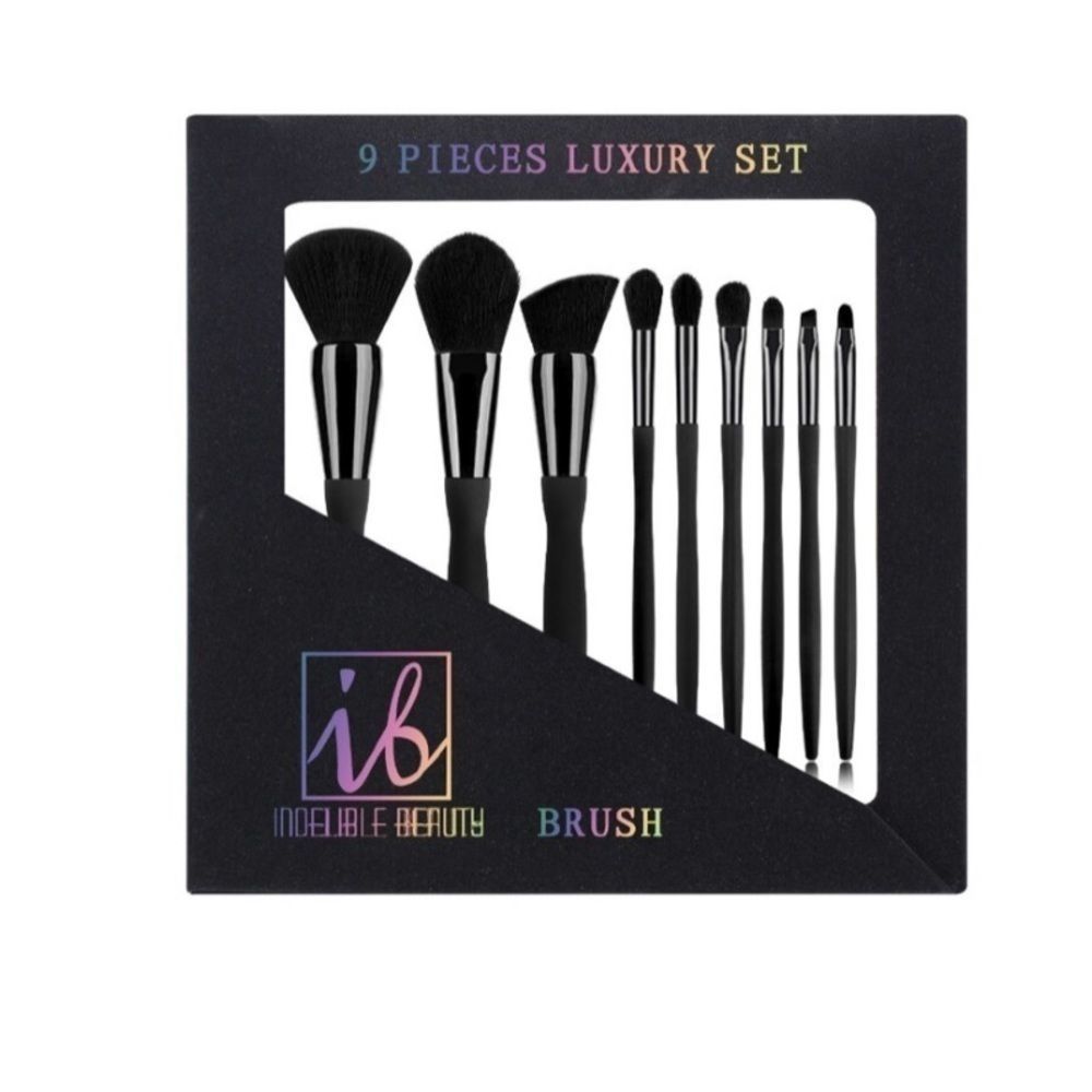 Makeup Brushes Luxury Nine Piece